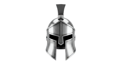 Spartan Helmet Isolated on White Background