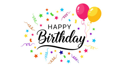 Bold Comic Style Happy Birthday Greeting with Green Burst Background