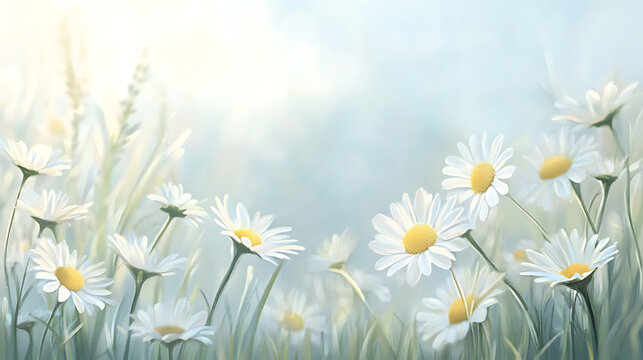 A beautiful floral scene featuring colorful and delicate flowers in a natural setting - Powered by Adobe