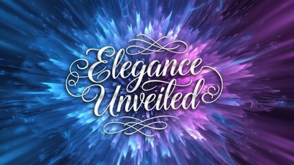 Elegance Unveiled: Vibrant Blue Purple Abstract Background