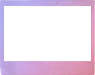 Gradient Color polaroid instant photo frame wide