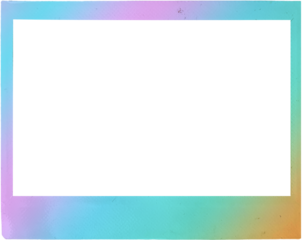 Gradient Color polaroid instant photo frame wide
