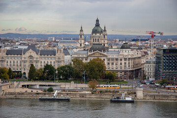 Fototapeta premium The Hungarian Parliament in Budapest built in Gothic Revival style