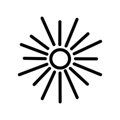 Explosion vector icon. Isolated on on white background