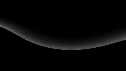 Abstract dark background with glowing wave pattern, digital art, futuristic design