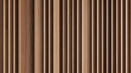 Obraz premium Interior wood slat wall with lighting