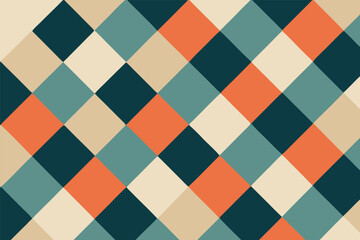 Colorful Diamond Pattern Geometric Background