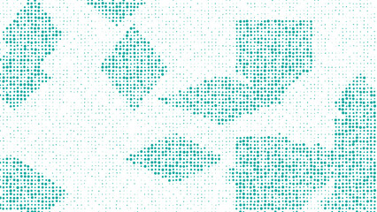 Fototapeta premium Random size squares halftone texture background