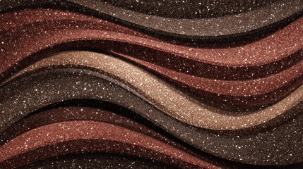 Abstract, textured waves in warm browns and golds