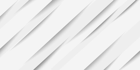 Obraz premium Abstract white background. Minimal geometric white light background