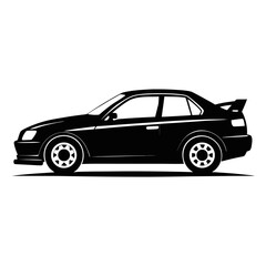 Fototapeta premium Sports Car Silhouette Vector Illustration”