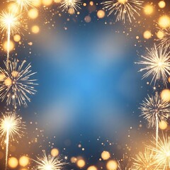 fireworks on the night sky