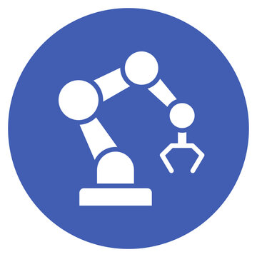 Collaborative Robot icon vector image. Can be used for Cyberpunk.