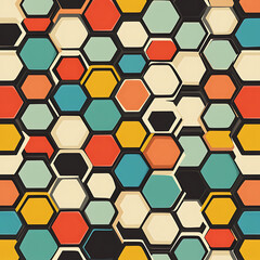 Tile or carpet pattern background with decorative, symmetrical elements. Ideal for wallpaper, textiles, or digital design projects.