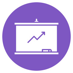 Whiteboard Wall icon vector image. Can be used for Coworking Space.