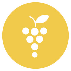 Fototapeta premium Grapes icon vector image. Can be used for Agriculture.