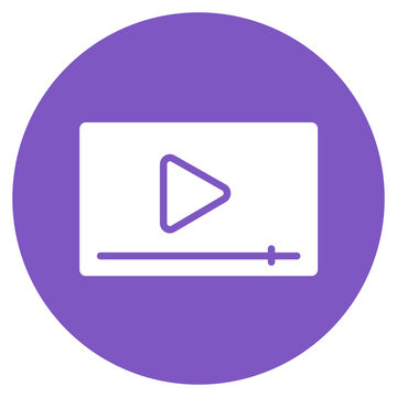 Video Thumbnail icon vector image. Can be used for Video Blog.