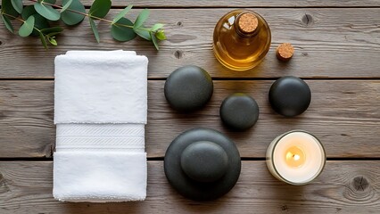 Flat Lay of Natural Skincare Ingredients: Chamomile, Lavender, and Eucalyptus for Organic Herbal Wellness