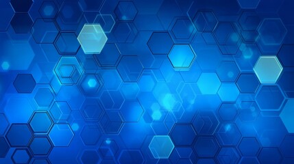 Abstract blue hexagon pattern background graphic element modern geometric shapes design.