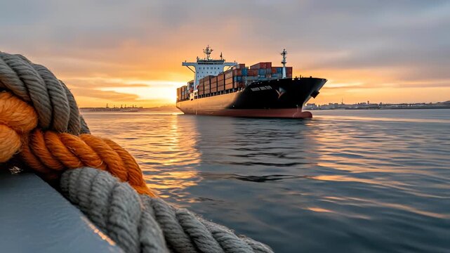 Transportation cargo path: freight lane, parcel movement, global connection, logistic process, supply chain, maritime link, shipment service, container track, commercial passage, customs route,