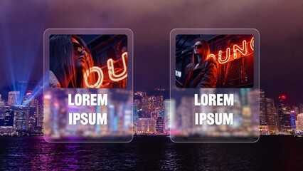 Minimalist Glass Layer Slideshow