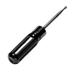 Obraz premium Black Phillips head screwdriver isolated on transparent background