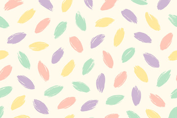 Colorful leaf patterns create a cheerful design on a light background in a creative space
