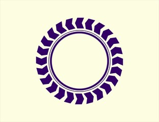 An illustration of round vector file with beatiful design