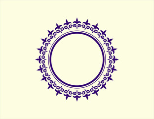An illustration of round vector file with beatiful design