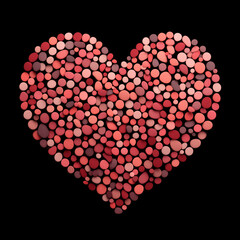 Coraz&oacute;n hecho con puntos