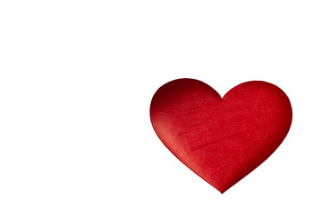 Fototapeta premium Single Red Heart: A simple yet profound depiction of a singular red heart, radiating warmth and representing love.