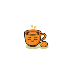 Obraz premium Cute cartoon mouse mascot holding a traditional buttered roti