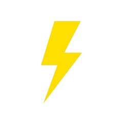 Bright yellow lightning bolt icon
