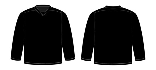 Ice Hockey Mockup Template Vector