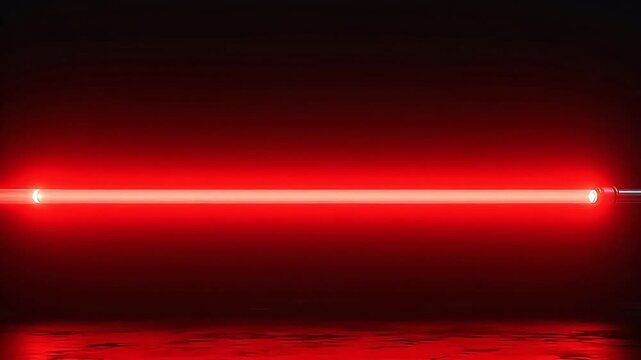 Red glowing light saber blade