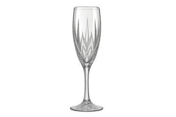 Obraz premium Elegant crystal champagne flute celebrating luxury toast