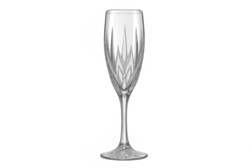 Elegant crystal champagne flute celebrating luxury toast