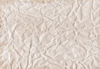 Crumpled Vintage Paper Texture Background