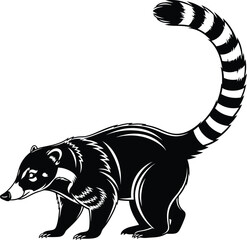 Raccoon Wildlife Illustration Vector