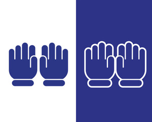 Obraz premium Safety Gloves Icon Design