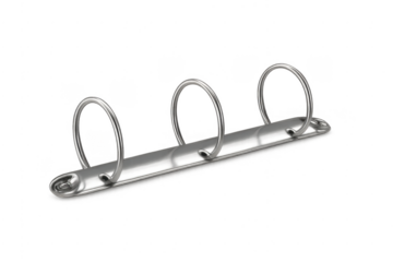 Three ring binder mechanism for organizing documents