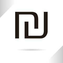 Syeqel symbol isolated in white background