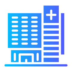 Obraz premium hospital building icon