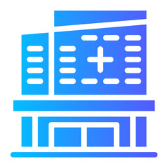 Obraz premium hospital building icon
