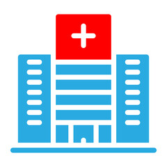 Obraz premium hospital building icon