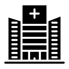 Obraz premium hospital building icon