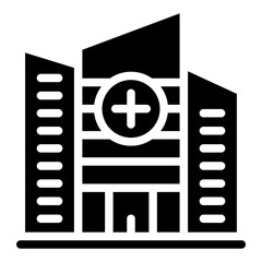 Obraz premium hospital building icon