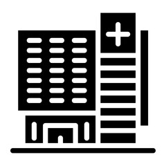 Obraz premium hospital building icon