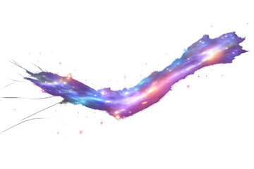 Abstract galaxy fluid splash background with purple nebula and cosmic stardust stars