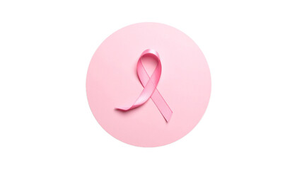  girl symbol pink circle with small ribbon shape